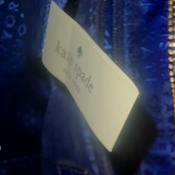 Kate Spade Purple Eggplant Tote Shoulder Bag CONDITIONED TODAY A.M. 11"X16" GUC - Picture 5 of 5